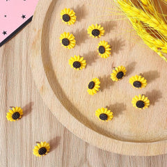 30pcs Sunflower Decorative Tacks & Push Pins for Cork Boards Offices Schools