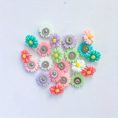30pcs Small Flower Push Pins for Cork Board Decoration