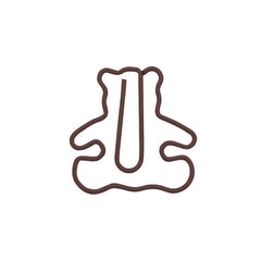 5pcs Bear Paper Clips Creative Bookmark School Clip Stationery