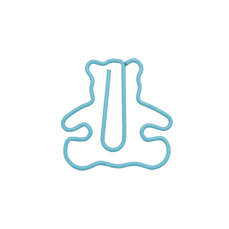 5pcs Bear Paper Clips Creative Bookmark School Clip Stationery