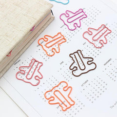 5pcs Bear Paper Clips Creative Bookmark School Clip Stationery