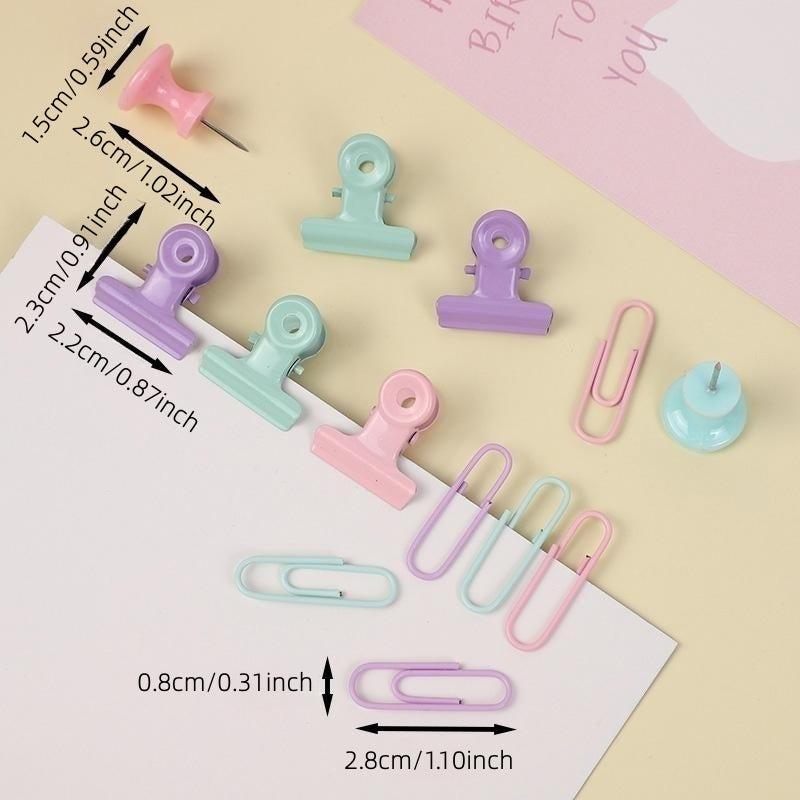 10pcs Candy Colored Stationery I Beam Nails Macaroon Metal Small Book Nail