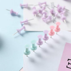 10pcs Candy Colored Stationery I Beam Nails Macaroon Metal Small Book Nail
