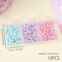 10pcs Candy Colored Stationery I Beam Nails Macaroon Metal Small Book Nail