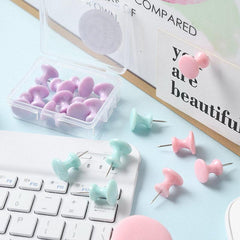 10pcs Candy Colored Stationery I Beam Nails Macaroon Metal Small Book Nail