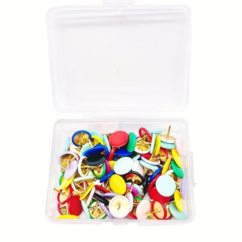 Colorful Decorative Push Pins Wall Paper Big Head Pins Round Head Press Pins