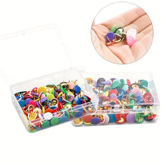 Colorful Decorative Push Pins Wall Paper Big Head Pins Round Head Press Pins
