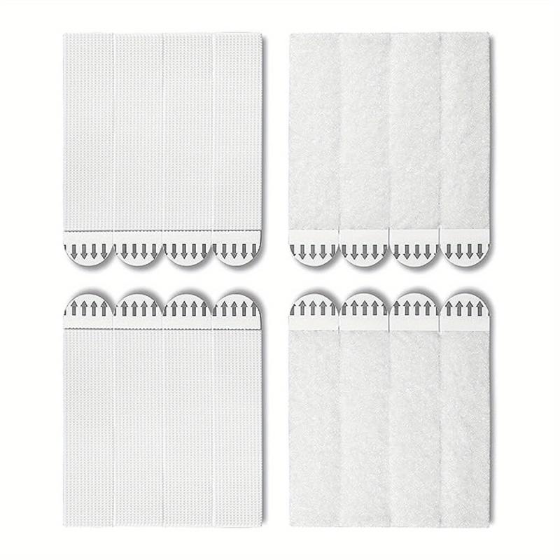 8 Pairs Lg Picture Hanging Strips - Heavy Duty Hook Loop Adhesive Hanger