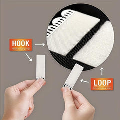 8 Pairs Lg Picture Hanging Strips - Heavy Duty Hook Loop Adhesive Hanger