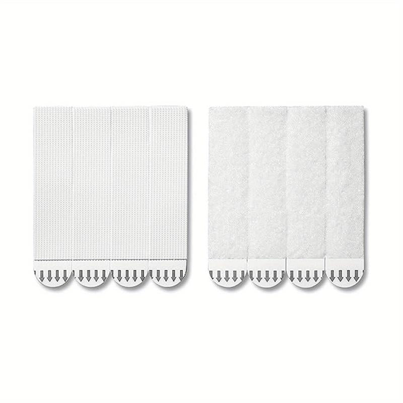 8 Pairs Lg Picture Hanging Strips - Heavy Duty Hook Loop Adhesive Hanger