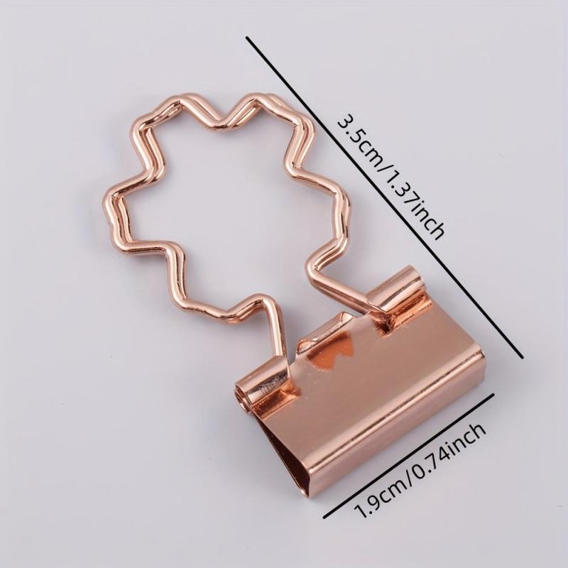 6pcs Metal Paper Clip File Binder Clips