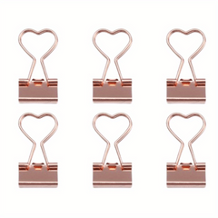 6pcs Metal Paper Clip File Binder Clips