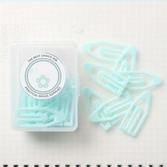 20pcs Macaroon Colored Paper Clip Bookmark Set
