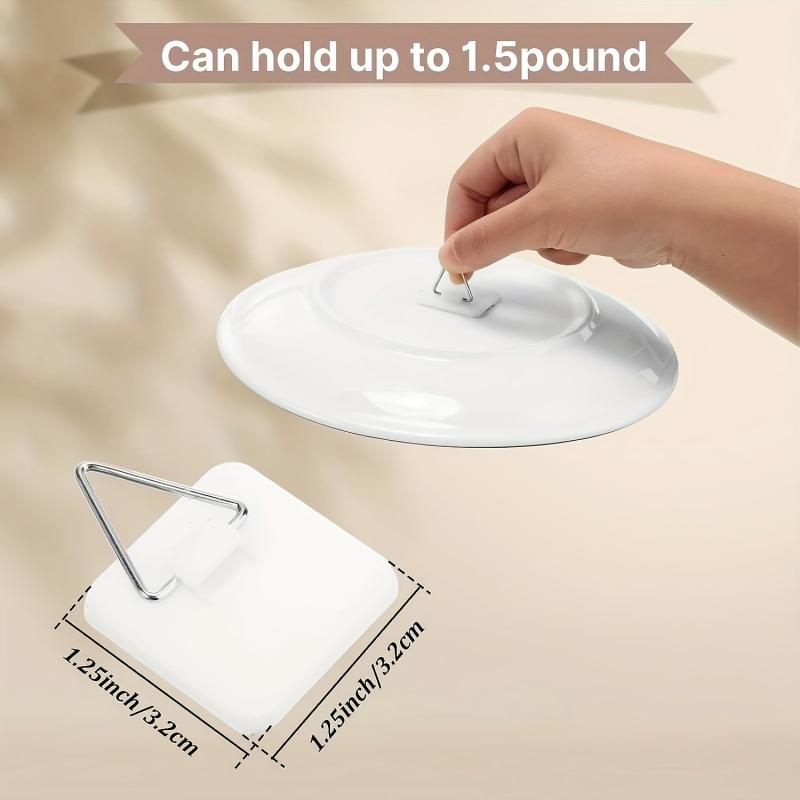 30pcs 3-17cm Adhesive Plate Hanger Wall Hooks For Display