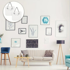 30pcs 3-17cm Adhesive Plate Hanger Wall Hooks For Display
