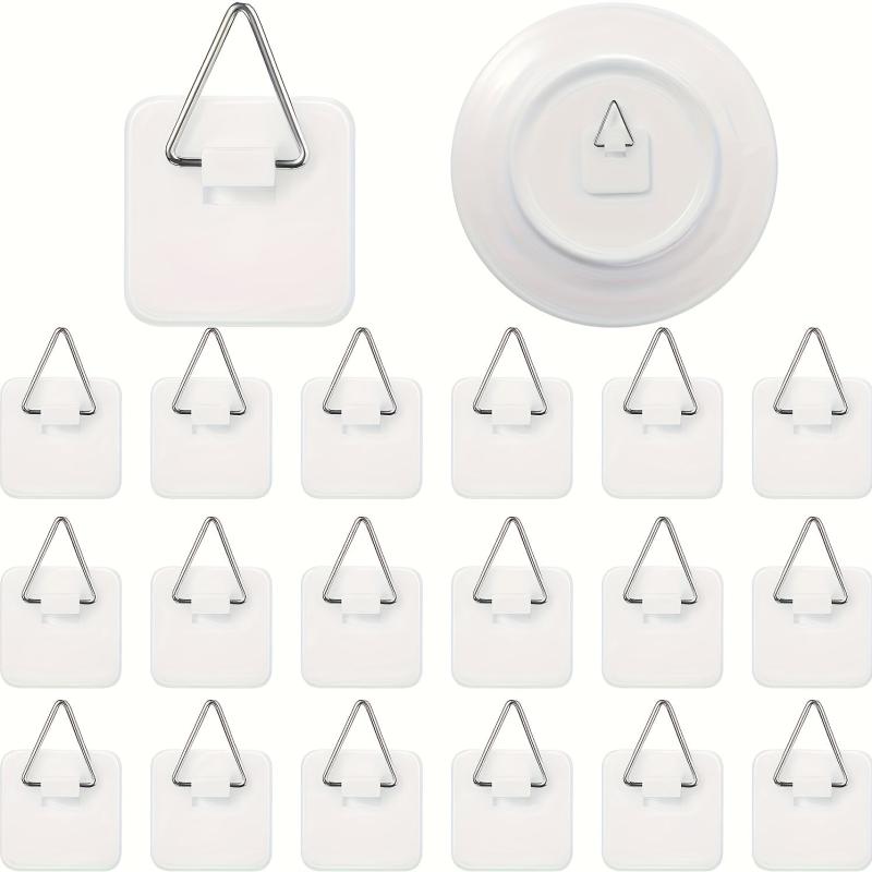 30pcs 3-17cm Adhesive Plate Hanger Wall Hooks For Display