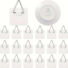 30pcs 3-17cm Adhesive Plate Hanger Wall Hooks For Display