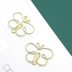 20pcs Butterfly Metal Paper Clips Bookmarks for Office School Stationery