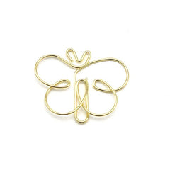 20pcs Butterfly Metal Paper Clips Bookmarks for Office School Stationery