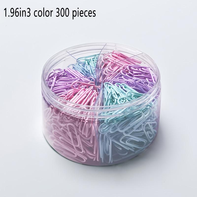 PVC Coated Paper Clips Office Paper Clamp Paper Clips Assorted Sizes