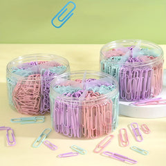 PVC Coated Paper Clips Office Paper Clamp Paper Clips Assorted Sizes