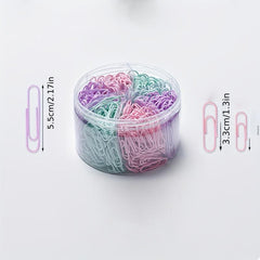 PVC Coated Paper Clips Office Paper Clamp Paper Clips Assorted Sizes