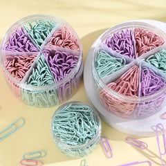 PVC Coated Paper Clips Office Paper Clamp Paper Clips Assorted Sizes