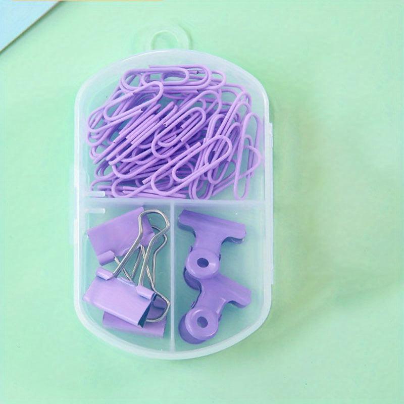 Long Tail Clip Combination Set Paper Clip Small Dovetail Clip Metal Bill Clip