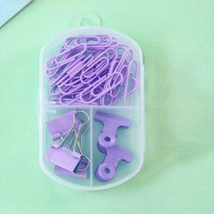 Long Tail Clip Combination Set Paper Clip Small Dovetail Clip Metal Bill Clip