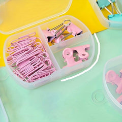 Long Tail Clip Combination Set Paper Clip Small Dovetail Clip Metal Bill Clip