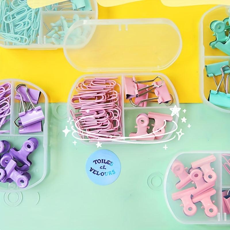 Long Tail Clip Combination Set Paper Clip Small Dovetail Clip Metal Bill Clip