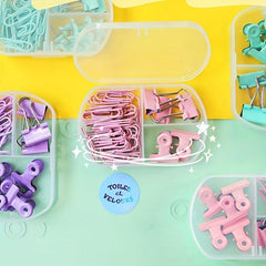 Long Tail Clip Combination Set Paper Clip Small Dovetail Clip Metal Bill Clip
