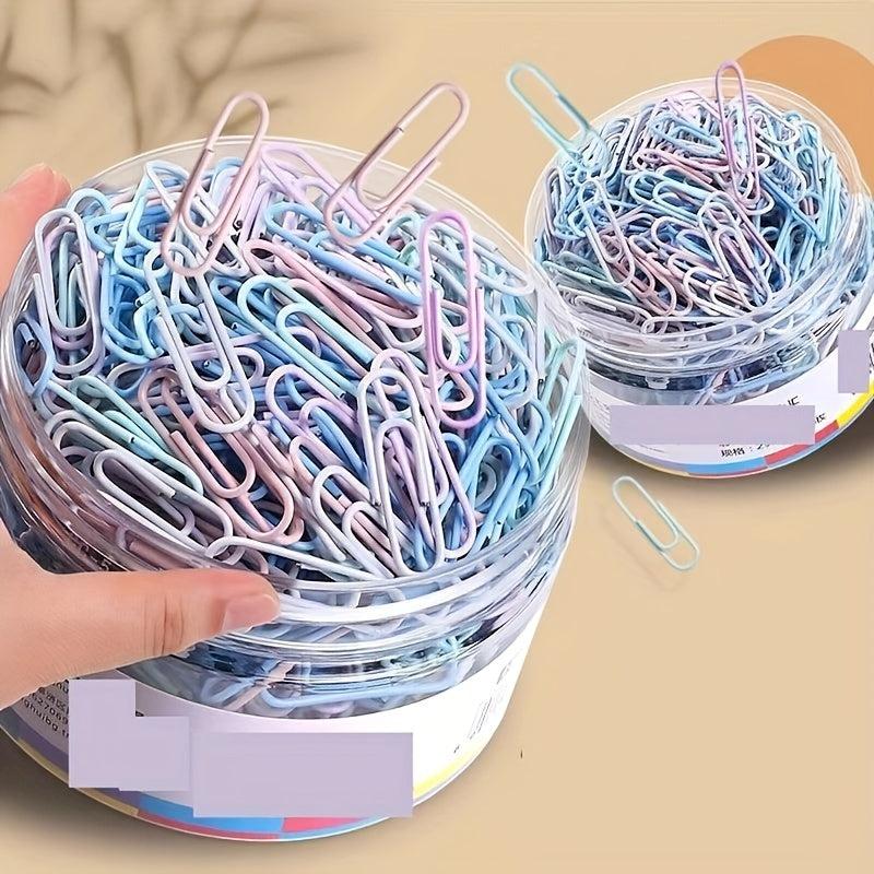 160PCS Morandi Metal Paper Clip U Shaped Pin Rust Resistant Invoice Clip