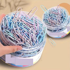 160PCS Morandi Metal Paper Clip U Shaped Pin Rust Resistant Invoice Clip
