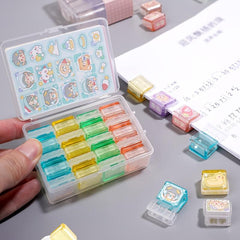 20 PCS Binder Clips for Organizing Papers with DIY Stickers