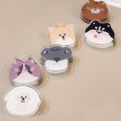 1pc Cartoon Acrylic Clip Girl Journal Diary Student Stationery Long Tail Clip