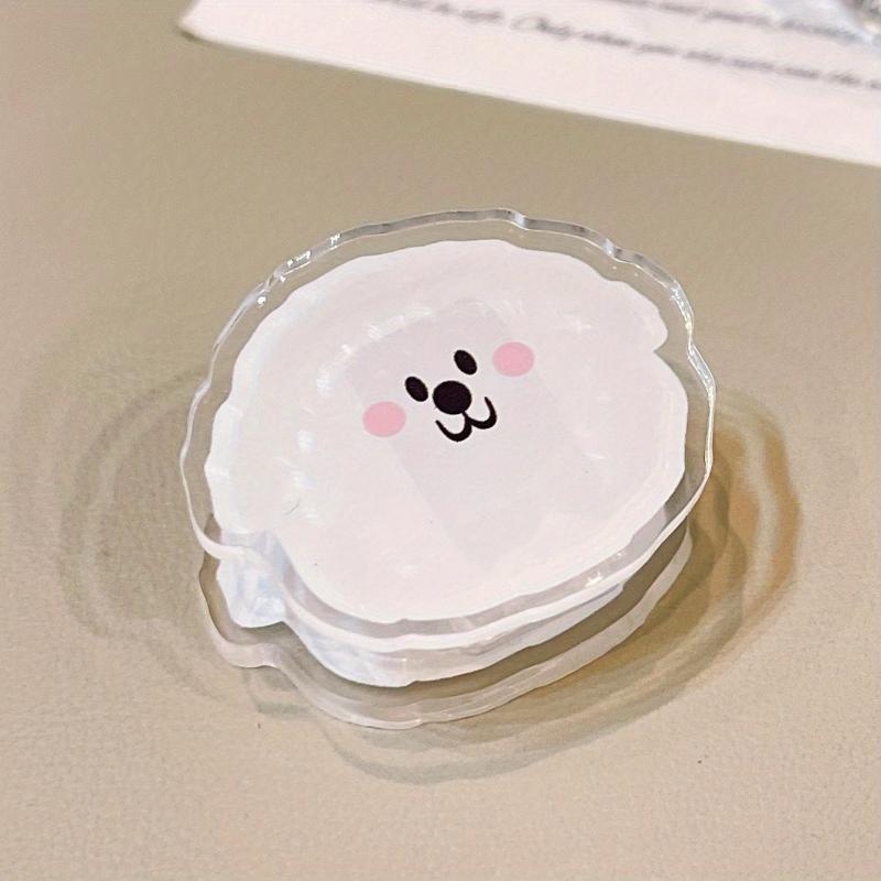 1pc Cartoon Acrylic Clip Girl Journal Diary Student Stationery Long Tail Clip