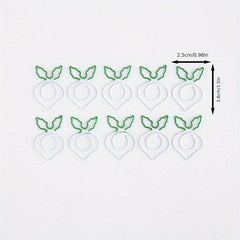 24pcs Carrot Paperclips Cartoon Shape Office Stationery Supplies