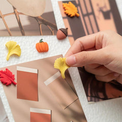 40pcs Autumn Push Pins Decoration for Cork Board Fall Decorative Thumb Tacks