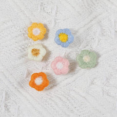 30pcs Flower Push Pins Decorative Thumb Tacks, 6 Colors