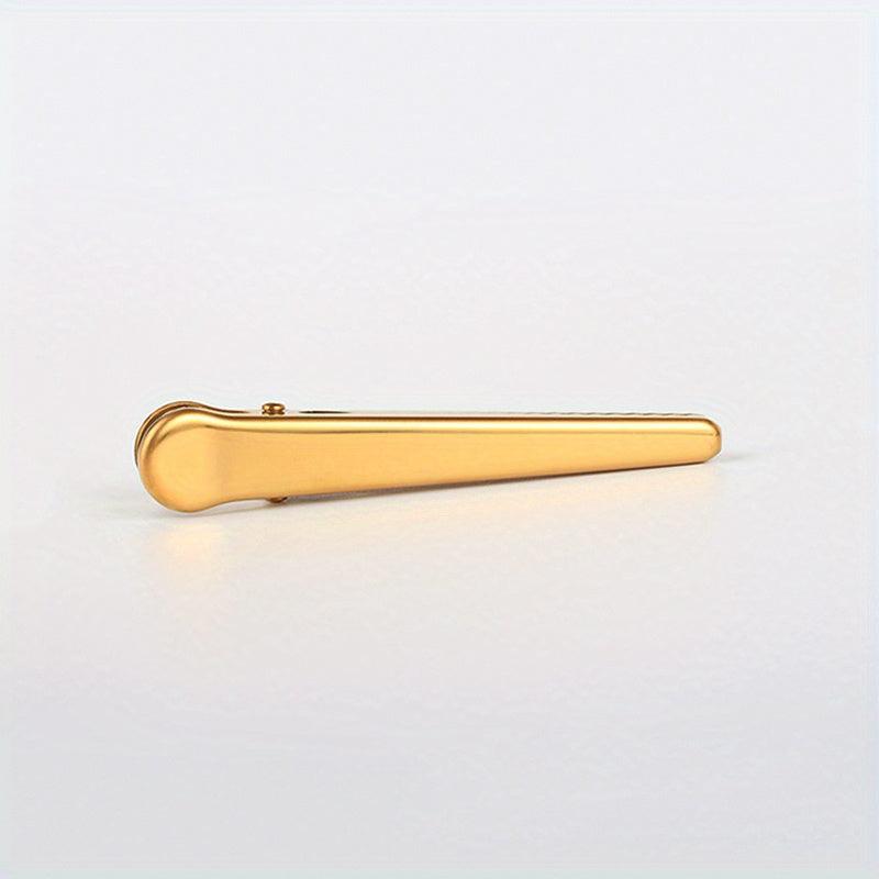 1pc Golden Bill Clip Food Bag Sealing Clip File Folder Clip