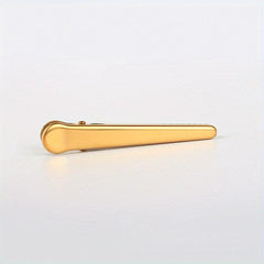 1pc Golden Bill Clip Food Bag Sealing Clip File Folder Clip