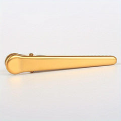 1pc Golden Bill Clip Food Bag Sealing Clip File Folder Clip