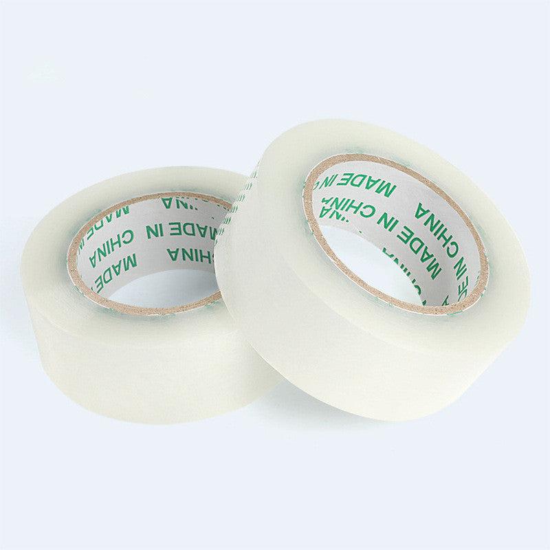2pcs Office Transparent Tape Wide Roll Adhesive Cloth Tape