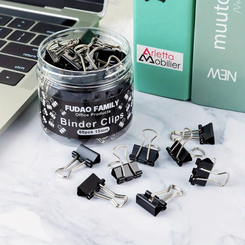 Small Binder Clips 3.5 Inch Mini Binder Clip 60pcs Clips
