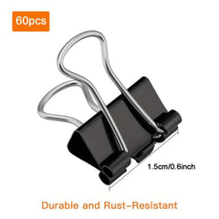 Small Binder Clips 3.5 Inch Mini Binder Clip 60pcs Clips