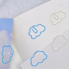10pcs Cloud Paper Clip Cartoon Office & School Supplies