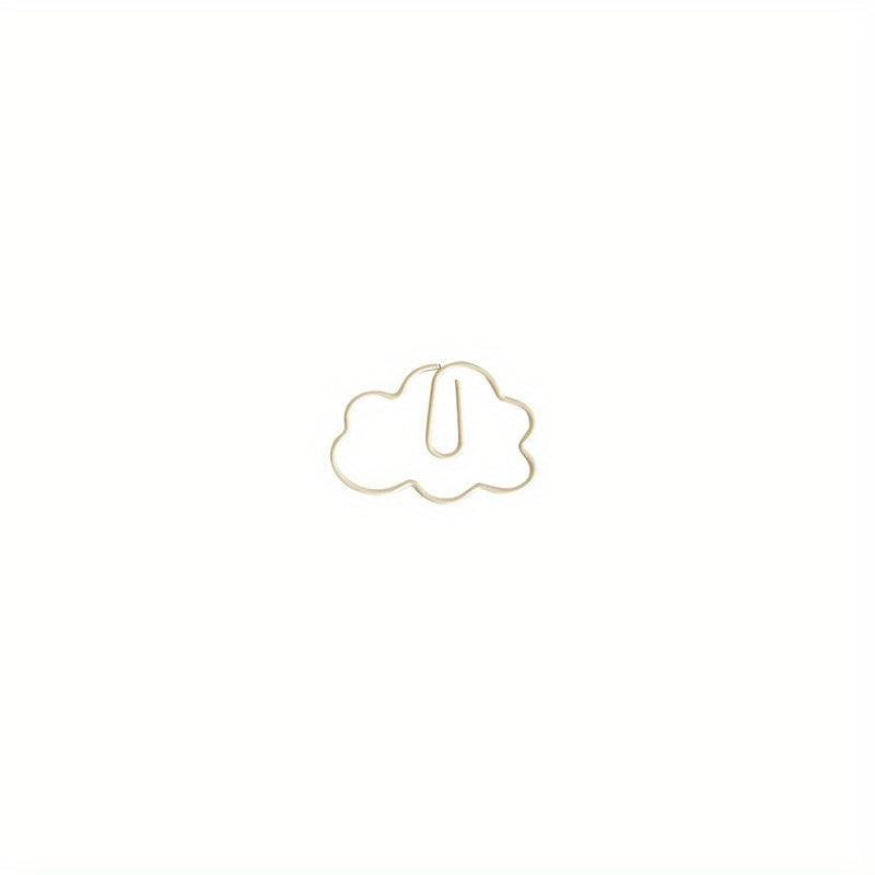 10pcs Cloud Paper Clip Cartoon Office & School Supplies