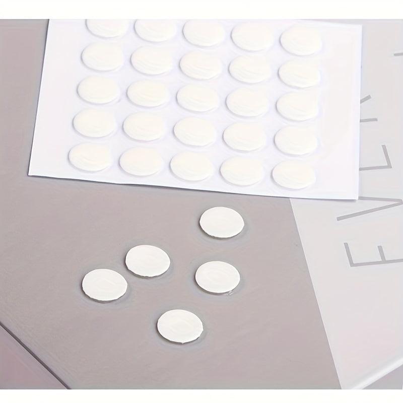 5pcs Transparent Round Double Sided Adhesive Stickers Pack