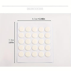 5pcs Transparent Round Double Sided Adhesive Stickers Pack
